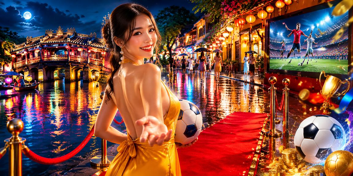 Người dùng tại phố cổ Hội An thư giãn và tham gia cá cược thể thao có trách nhiệm vào buổi tối